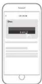 Mobile app screenshot showing a login interface with a numeric input field and a progress bar