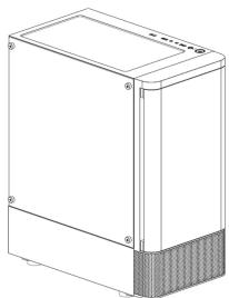 Gamdias Talos E3 CG - MID-Tower PC Case - 1