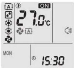 A ON 27.0°C MON 15:30