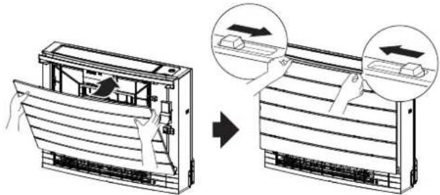 DAIKIN FVXTM30B2V1B - To re-install the front panel - 2