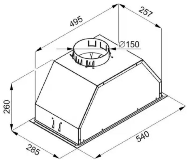 495 257 Ø150 260 285 540