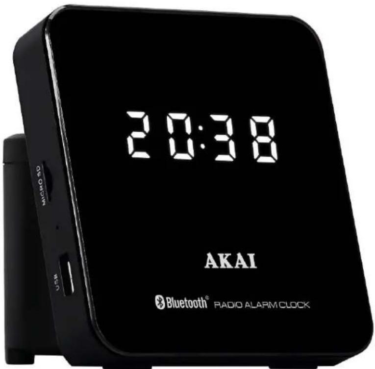 2:0:3:8 AKAI Bluetooth® RADIO ALARM CLOCK