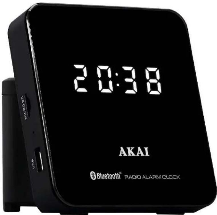 20:38 AKAI Bluetooth® RADIO ALARM CLOCK
