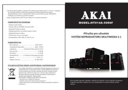 AKAI MODELHT014A-508EF Pivilava pro ulvalente SYNTEM REPRODUCATORI NU TTIMESKA 5.1 AKAI MODELHT014A-508EF Pivilava pro ulvalente SYNTEM REPRODUCATORI NU TTIMESKA 5.1