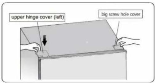 upper hinge cover (left) big screw hole cover