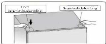 Obere Scharmierabdeckunglinks Schraubenlochabdeckung