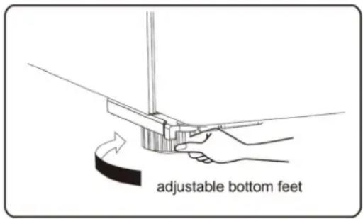adjustable bottom feet