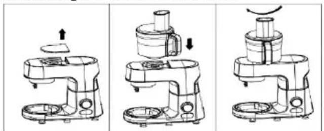 GORENJE MMC1500SCX - Aufstellung der Küchenmaschine - 1
