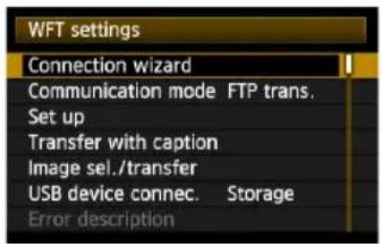 CANON WFT-E4 II - Konfigurace nastavení komunikace serveru FTP - 11