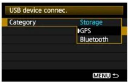 CANON WFT-E4 II - U položky [WFT settings/Nastavení WFT] vyberte položku [USB device connec./Připoj. zaříz. USB]. - 1