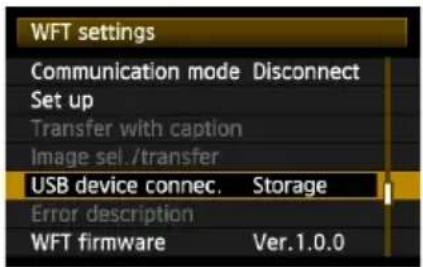 CANON WFT-E4 II - Připojte zařízení GPS do portu USB. - 1