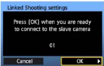 CANON WFT-E4 II - V tomto okamžiku přejděte k nastavení vedlejších fotoaparátů. - 1