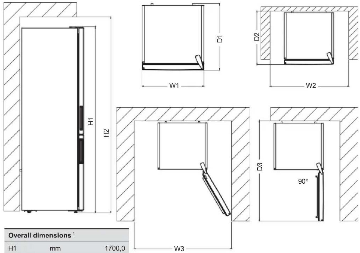 Romo RCS2272W - Dimensions - 1