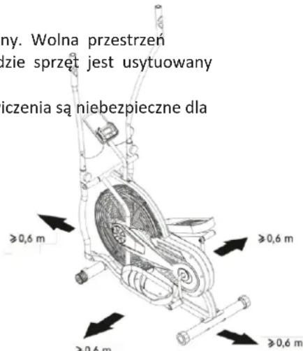 my. Wolna przestrzeń dzie sprzęt jest usytuowany iczenia są niebezpieczne dla ≥0,6 m ≥0,6 m ≥0,6 m ≥0,6 m