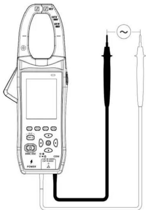 DC TBD S DMN/OSC V-10 COM CAT IN 1000V CAT IN 500V POWER ~
