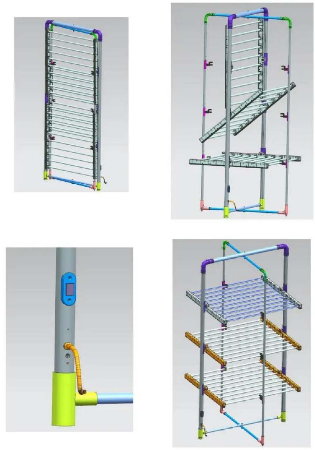 N'oveen ECD25 TIMER - ELEKTRYCZNA SUSZARKA NA PRANIE - INSTRUKCJA OBSŁUGI ELECTRIC CLOTHES DRYER – USER MANUAL ELEKTRISCHER WÄSCHETROCKNER – BENUTZERHANDBUCH STENDINO ELETTRICO - ISTRUZIONE D'USO - 3