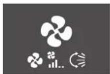 DAIKIN FTXJ25A2V1BB9 - Home screen during fan only and dry mode - 1