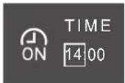 DAIKIN FTXJ25A2V1BB9 - Change CANCEL to TIME Set hours Set minutes - 2