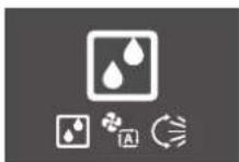DAIKIN FTXJ25A2V1BB9 - Home screen during fan only and dry mode - 2