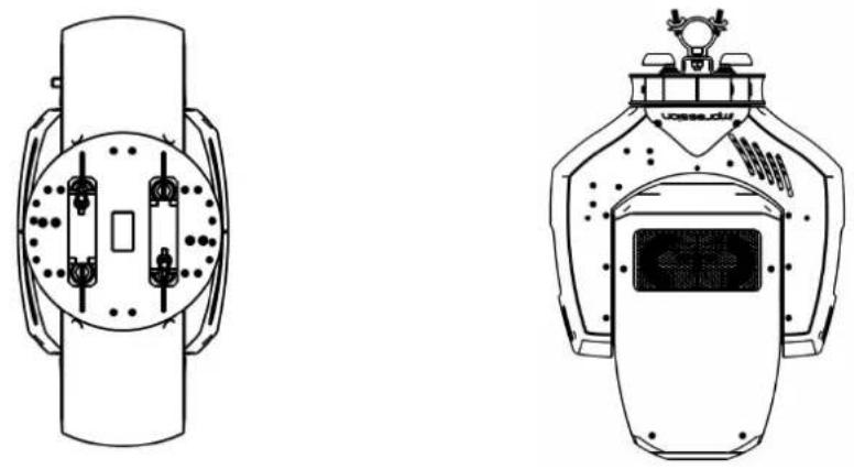 GLP impression Spot One - Mounting in hanging position (Head down) - 1