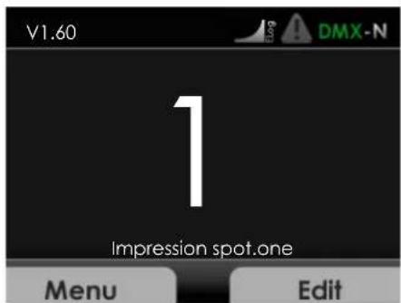 V1.60 1 Impression spot.one Menu Edit