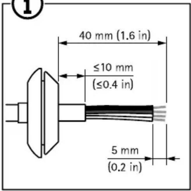 40 mm (1.6 in) ≤10 mm (≤0.4 in) 5 mm (0.2 in)