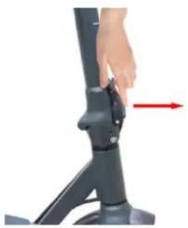 DENVER SEL-10800F - Folding the scooter - 1