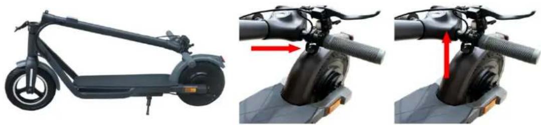 DENVER SEL-10800F - Unfolding the scooter - 1