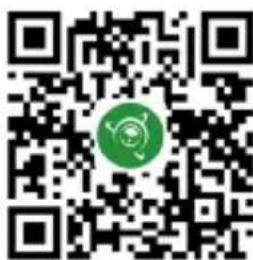 QR code with a green circular logo in the center, likely linking to a digital resource or website.