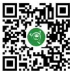 QR code with a green circular logo in the center, likely linking to a digital resource or website.