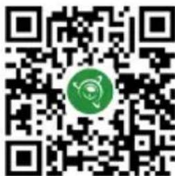 QR code with a green circular logo in the center, likely linking to a digital resource or website.