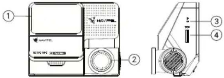 HAVTEL RS985 GPS ① ② ③ ④