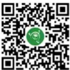 QR code with a green circular logo in the center, likely linking to a digital resource or website.