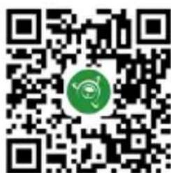 QR code with a green circular logo in the center, likely linking to a digital resource or website.