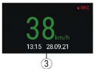 38 km/h 13:15 28.09.21 ● REC ③