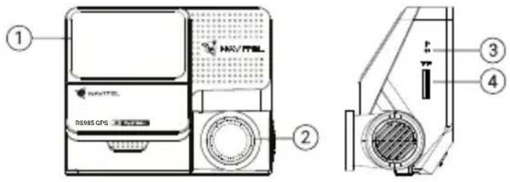 ① RS985 GPS ② ③ ④