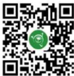 QR code with a green circular logo in the center, likely linking to a digital resource or website.