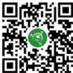QR code with a green circular logo in the center, likely linking to a digital resource or website.