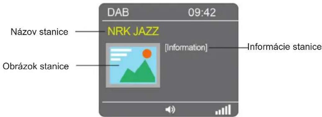 DAB 09:42 Názov stanice NRK JAZZ [Information] Informácie stanice Obrázok stanice