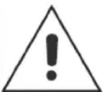 Warning symbol image with exclamation mark inside triangle