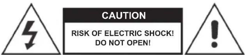CAUTION RISK OF ELECTRIC SHOCK! DO NOT OPEN!
