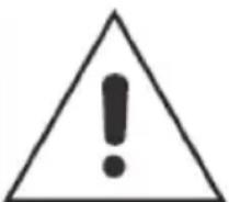 Warning symbol image with exclamation mark inside triangle