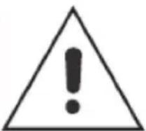 Warning symbol image with exclamation mark inside a triangle