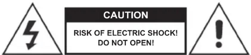CAUTION RISK OF ELECTRIC SHOCK! DO NOT OPEN!