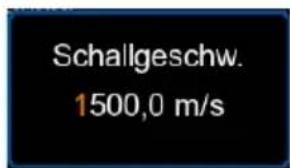Schallgeschw. 1500,0 m/s