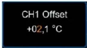 CH1 Offset +02,1 °C