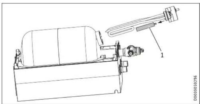 STIEBEL ELTRON SHC 10 AU - Removing the protective anode - 1