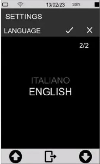 Senseca XPT800 - Setting the language - 1