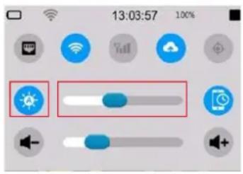 Senseca XPT800 - Adjusting the brightness - 1