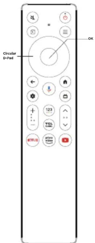 TCL 55C69KS - Speciální dálkový ovladač - 2